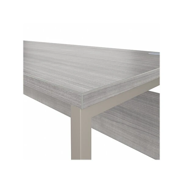 Bush Business Furniture Hybrid 60" W Computer Table Desk With Metal Legs, Platinum Gray (HYD260PG) 5 Bush Business Furniture Hybrid 60" W Computer Table Desk With Metal Legs, Platinum Gray (HYD260PG) - Image 5