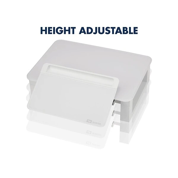 Quartet Adjustable Riser With Dry-Erase Board, White (Q090GMRW01) 1 Quartet Adjustable Riser With Dry-Erase Board, White (Q090GMRW01)