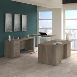 Bush Business Furniture Office 500 16W 2 Drawer File Cabinet, Modern Hickory (OFF216MHSU) -Ergot Office Furniture Shop sp152884417 s7