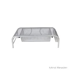 Mind Reader Metal Mesh Monitor Stand With Drawer, Silver (MESHMONSTA-SIL) 9 Mind Reader Metal Mesh Monitor Stand With Drawer, Silver (MESHMONSTA-SIL) -Ergot Office Furniture Shop sp15492440 s7