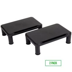 Mind Reader Anchor Collection Small Monitor Stand, Up To 19" Monitor, Black, 2/Pack (2SMPLMON-BLK) -Ergot Office Furniture Shop sp155204397 s7