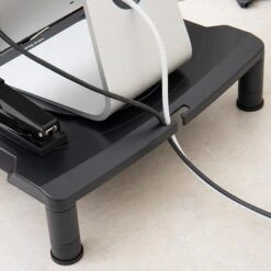 Mind Reader Rotative Extra Wide Adjustable Monitor Risers, Monitor Stand, Desk Organizer, Spinning Monitor, Black (MONSWIV-BLK) -Ergot Office Furniture Shop sp155204409 s7