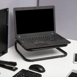 Mind Reader Metal Monitor Stand Riser, Cord Management For IMac/Printer/Laptop/PC, Holds 40 Lbs., 2 Pack, Black (2CHORDMON-BLK) 8 Mind Reader Metal Monitor Stand Riser, Cord Management For IMac/Printer/Laptop/PC, Holds 40 Lbs., 2 Pack, Black (2CHORDMON-BLK) -Ergot Office Furniture Shop sp155204453 s7