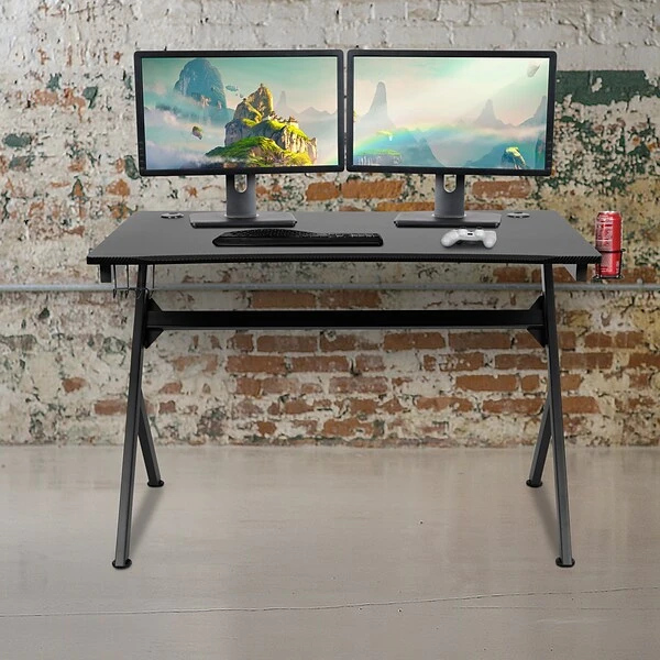 Flash Furniture 45"W Computer Table Gamer Workstation, Black (NANNJTGD1904) 5 Flash Furniture 45"W Computer Table Gamer Workstation, Black (NANNJTGD1904) - Image 5