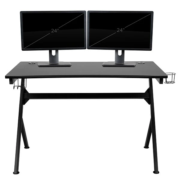 Flash Furniture 45"W Computer Table Gamer Workstation, Black (NANNJTGD1904) 7 Flash Furniture 45"W Computer Table Gamer Workstation, Black (NANNJTGD1904) - Image 7