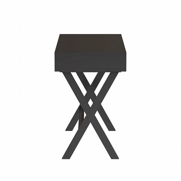 Flash Furniture 42"W Home Office Writing Computer Desk With Open Storage Compartments, Black (GCMBLK61BK) 6 Flash Furniture 42"W Home Office Writing Computer Desk With Open Storage Compartments, Black (GCMBLK61BK) - Image 6