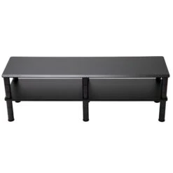 Mind Reader Dual-Monitor Riser, Black (DBMON2T-BLK)