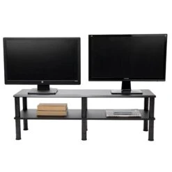 Mind Reader Dual-Monitor Riser, Black (DBMON2T-BLK) -Ergot Office Furniture Shop sp160798468 s7