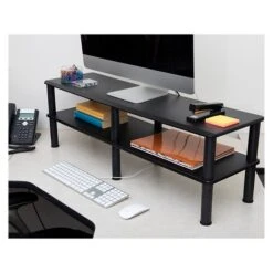 Mind Reader Dual-Monitor Riser, Black (DBMON2T-BLK) -Ergot Office Furniture Shop sp160798469 s7