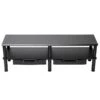Mind Reader Anchor Collection Extended 2-Tier Monitor Stand With Drawers, Up To 22" Monitors, Black (DBMON2TDR-BLK)