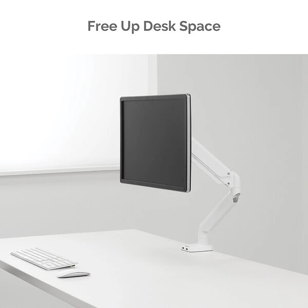 Fellowes Platinum Series Adjustable Single Monitor Arm, Up To 32", White (8056201) 5 Fellowes Platinum Series Adjustable Single Monitor Arm, Up To 32", White (8056201) - Image 5