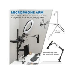 Mount-It! All-in-One Adjustable Studio Camera Setup Single Mount, Up To 32", Black (MI-481) -Ergot Office Furniture Shop sp162337917 s7