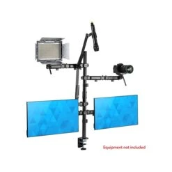 Mount-It! All-in-One Adjustable Studio Camera Setup Dual Mount, Up To 32", Black (MI-482)