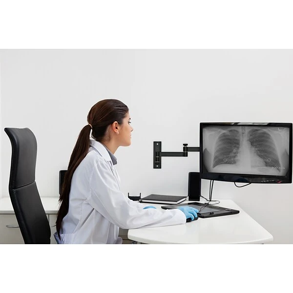 Mount-It! Full-Motion Single Monitor Wall Arm Mount,Up To 30", Black (MI-404) 2 Mount-It! Full-Motion Single Monitor Wall Arm Mount,Up To 30", Black (MI-404) - Image 2