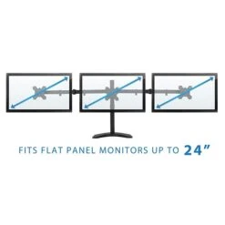 Mount-lt! Adjustable Triple Monitor Stand, Up To 27", Black (MI-2789) 10 Mount-lt! Adjustable Triple Monitor Stand, Up To 27", Black (MI-2789) -Ergot Office Furniture Shop sp163926818 s7