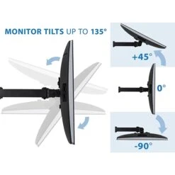 Mount-lt! Adjustable Triple Monitor Stand, Up To 27", Black (MI-2789) 12 Mount-lt! Adjustable Triple Monitor Stand, Up To 27", Black (MI-2789) -Ergot Office Furniture Shop sp163926820 s7