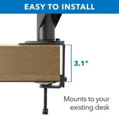 Mount It! Adjustable Single Monitor Gas Spring Arm Mount, Up To 32", Black (MI-5761) -Ergot Office Furniture Shop sp163926998 s7
