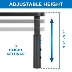 Mount-It! Adjustable Riser, Up To 32" Monitor, 2/Pack, Gray (MI-7364) -Ergot Office Furniture Shop sp163927010 s7