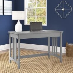 Bush Furniture Salinas 48" Writing Desk, Cape Cod Gray (SAD148CG-03)