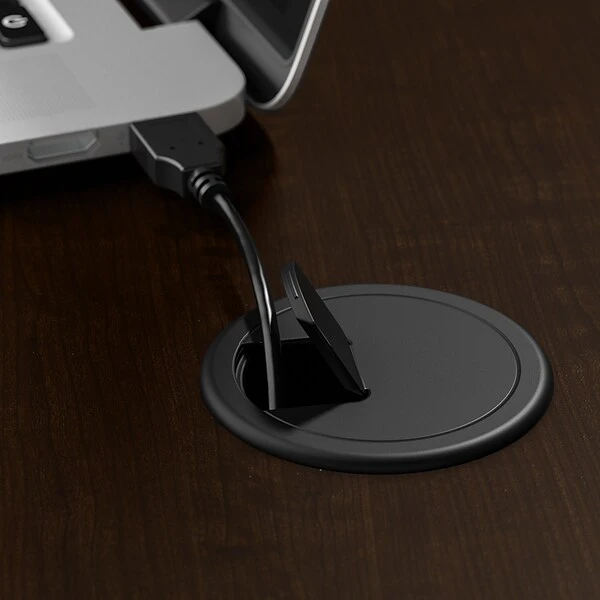 Bush Business Furniture Move 40 Series 28"-48" Adjustable Standing Desk, Mocha Cherry/Cool Gray Metallic (M4S6030MRSK) 6 Bush Business Furniture Move 40 Series 28"-48" Adjustable Standing Desk, Mocha Cherry/Cool Gray Metallic (M4S6030MRSK) - Image 6