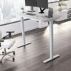 Bush Business Furniture Move 40 Series 28''-48'' Adjustable Standing Desk, White/Cool Gray Metallic (M4S6030WHSK)