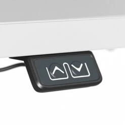 Bush Business Furniture Move 40 Series 28''-48'' Adjustable Standing Desk, White/Cool Gray Metallic (M4S6030WHSK) -Ergot Office Furniture Shop sp166198184 s7