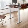 Bush Business Furniture Move 40 Series 28''-48'' Adjustable Standing Desk, Hansen Cherry/Cool Gray Metallic (M4S4824HCSK)