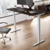 Bush Business Furniture Move 40 Series 28''-48'' Adjustable Standing Desk, Mocha Cherry/Cool Gray Metallic (M4S7230MRSK)