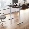 Bush Business Furniture Move 40 Series 28"-48" Adjustable Standing Desk, Black Walnut/Cool Gray Metallic (M4S4824BWSK)