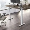 Bush Business Furniture Move 40 Series 28"-48" Adjustable Standing Desk, Modern Hickory/Cool Gray Metallic (M4S6030MHSK)