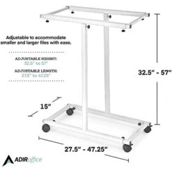 AdirOffice Steel Mobile Vertical Plan Center For Blueprints, White (614-WHI) 15 AdirOffice Steel Mobile Vertical Plan Center For Blueprints, White (614-WHI) -Ergot Office Furniture Shop sp167909424 s7