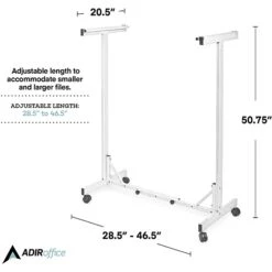 AdirOffice White Steel Expandable Mobile Plan Center (615-WHI) 8 AdirOffice White Steel Expandable Mobile Plan Center (615-WHI) -Ergot Office Furniture Shop sp167909452 s7