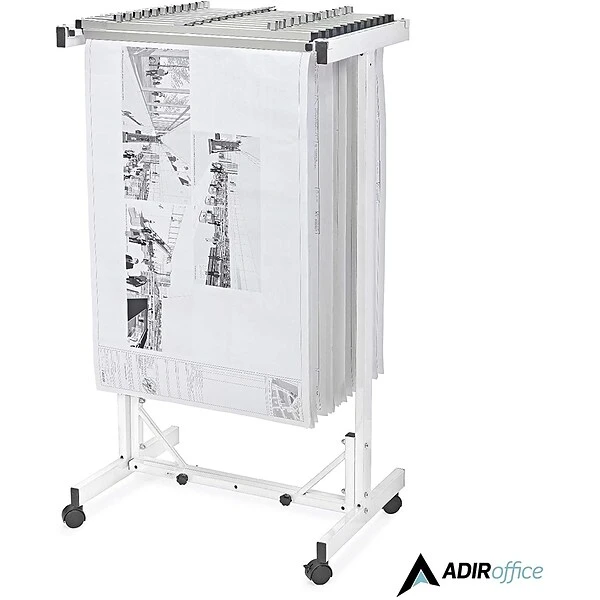 AdirOffice White Steel Expandable Mobile Plan Center (615-WHI) 6 AdirOffice White Steel Expandable Mobile Plan Center (615-WHI) - Image 6