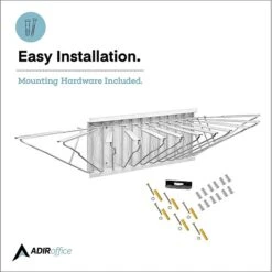 AdirOffice Pivot Wall Rack For Blueprints, White (617-WHI) 11 AdirOffice Pivot Wall Rack For Blueprints, White (617-WHI) -Ergot Office Furniture Shop sp167909862 s7