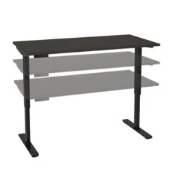 Bestar Universel 30“ X 60“ Standing Desk, Deep Grey (65867-32) -Ergot Office Furniture Shop sp168526701 s7