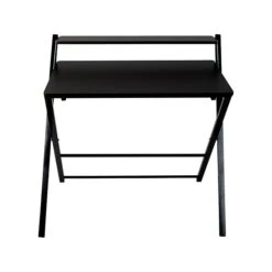 Mind Reader 34"W Portable 2-Tier Laptop Desk, Black (FOLDTABLE-BLK)