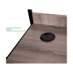 Mind Reader 47"W Desk With Top Shelf, Brown/Black (CTABTOP-BRN) 7 Mind Reader 47"W Desk With Top Shelf, Brown/Black (CTABTOP-BRN) -Ergot Office Furniture Shop sp173044113 s7