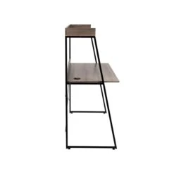 Mind Reader 47"W Desk With Top Shelf, Brown/Black (CTABTOP-BRN) 8 Mind Reader 47"W Desk With Top Shelf, Brown/Black (CTABTOP-BRN) -Ergot Office Furniture Shop sp173044114 s7