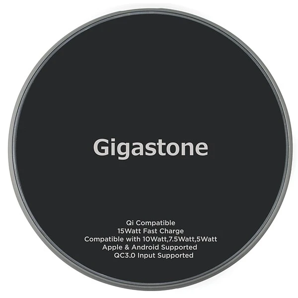 Gigastone Qi Certified Fast Wireless Charging Pad, Black, (GS-GA-9700B-R) 5 Gigastone Qi Certified Fast Wireless Charging Pad, Black, (GS-GA-9700B-R) - Image 5