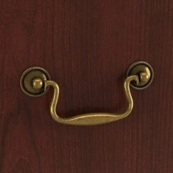 Bush Furniture Saratoga Executive Desk, Harvest Cherry/Black (EX45666-03K) -Ergot Office Furniture Shop sp174736857 s7