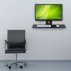 Mount-It! Monitor And Keyboard Wall Mount Bracket, Standing Workstation With Floating Keyboard, VESA Mount Required (MI-7917) -Ergot Office Furniture Shop sp17662760 s7