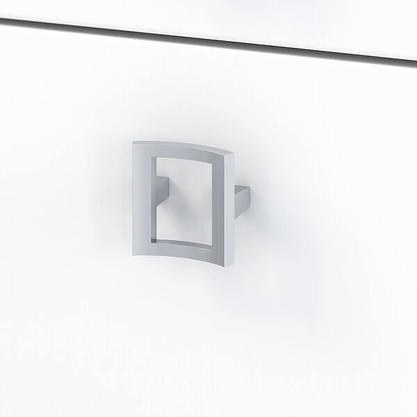 Office By Kathy Ireland® Echo Credenza Desk With Mobile File Cabinet, Pure White/Pure White (ECH003PW) 2 Office By Kathy Ireland® Echo Credenza Desk With Mobile File Cabinet, Pure White/Pure White (ECH003PW) - Image 2