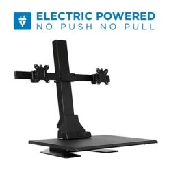 Mount-It! 1.4"-21.1" Electric Standing Desk Converter, Motorized Height Adjustable Sit Stand For Dual Monitors, Black (MI-7952) -Ergot Office Furniture Shop sp21608021 s7