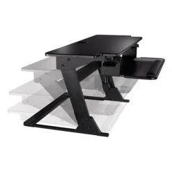 3M™ Precision XL Standing Desk, 42” W, Adjustable Desk Riser With Gel Wrist Rest And Precise™ Mouse Pad, Black (SD70B) -Ergot Office Furniture Shop sp24294329 s7