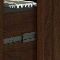 Bush Furniture Key West 54W Computer Desk With Storage And 2 Drawer Lateral File Cabinet, Bing Cherry (KWS008BC) -Ergot Office Furniture Shop sp24344374 s7