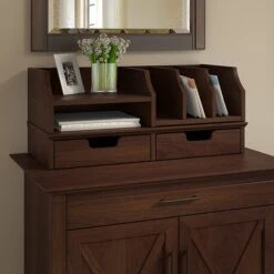 Bush Furniture Key West Desktop Organizer With Drawers, Bing Cherry (KWS127BC-03) -Ergot Office Furniture Shop sp24344605 s7