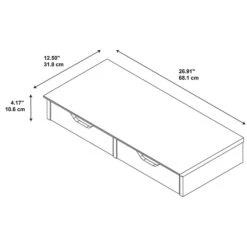 Bush Furniture Key West Desktop Organizer With Drawers, Bing Cherry (KWS127BC-03) -Ergot Office Furniture Shop sp24344607 s7