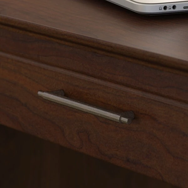 Bush Furniture Key West 54W Computer Desk With Storage And 2 Drawer Mobile File Cabinet, Bing Cherry (KWS006BC) 6 Bush Furniture Key West 54W Computer Desk With Storage And 2 Drawer Mobile File Cabinet, Bing Cherry (KWS006BC) - Image 6