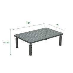 Mind Reader Rectangle Monitor Stand, Ventilated Metal For Computer, Laptop,Monitor, Black (4LEGMET-BLK) -Ergot Office Furniture Shop sp24614798 s7