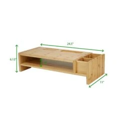 Mind Reader Monitor Stand Organizer, 6 Compartments, Office, Desk, Laptop, Bamboo Brown (MONITORBM-BRN) 11 Mind Reader Monitor Stand Organizer, 6 Compartments, Office, Desk, Laptop, Bamboo Brown (MONITORBM-BRN) -Ergot Office Furniture Shop sp27408365 s7